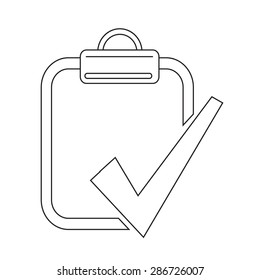 Clipboard check list icon