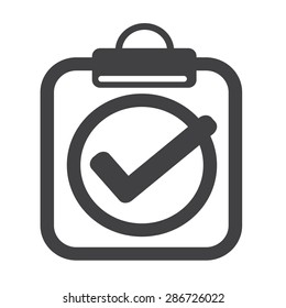 Clipboard check list icon