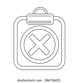 Clipboard check list icon