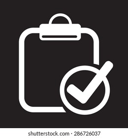 Clipboard check list icon