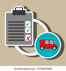 clipboard check list shipping vector illustration eps 10