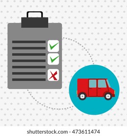 clipboard check list shipping vector illustration eps 10