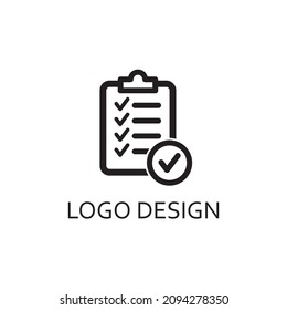 Clipboard check for logo design