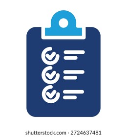 Área de transferência com marca de seleção ícone colorido vetor design bom para web ou aplicativo móvel