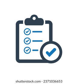 Portapapeles con icono de marca de verificación