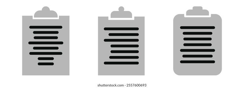 Clipboard with check mark icon isolated on background. Checklist sign symbol for web site and app design. Clipboard icon. 