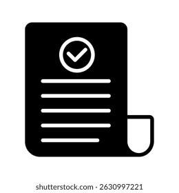 Clipboard with check mark icon isolated on background. Checklist sign symbol for web site and app design.
