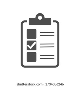 Clipboard with check mark vector icon. Voting SheetIcon vector icon