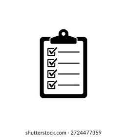 Portapapeles con casillas marcadas en un documento de lista de tareas pendientes