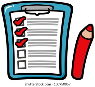 Clipboard with Checklist