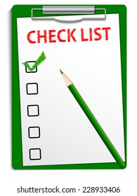 Clipboard checklist