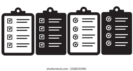 Lista de verificación del portapapeles de un documento aprobado. Proyecto completado. Icono vector de tareas. Tarea completada. Ilustración del vector