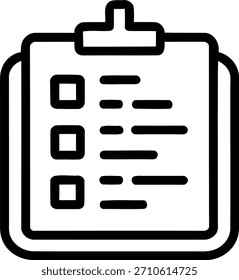 Eine Zwischenablage mit Checklistenfeldern und -zeilen, die perfekt für die Aufgabenverwaltung und -organisation geeignet sind