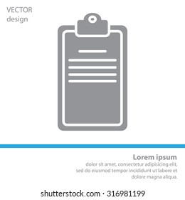Clipboard or checklist icon