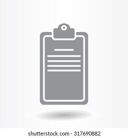 Clipboard or checklist icon