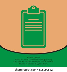 Clipboard or checklist icon
