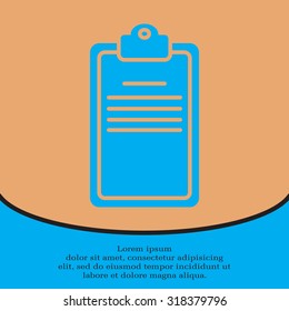 Clipboard or checklist icon