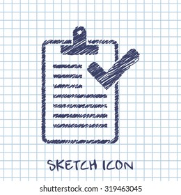 Clipboard with checklist icon