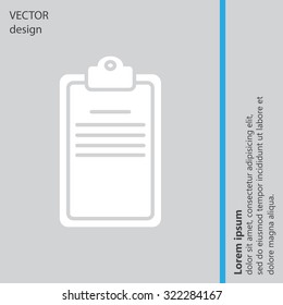 Clipboard or checklist icon
