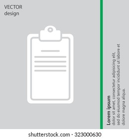 Clipboard or checklist icon