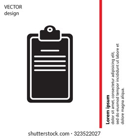 Clipboard or checklist icon