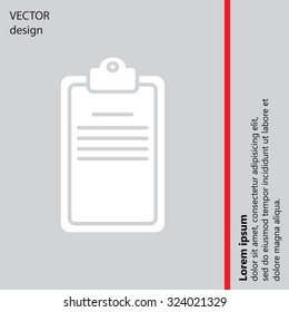 Clipboard or checklist icon