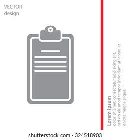 Clipboard or checklist icon