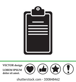 Clipboard or checklist icon