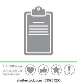Clipboard or checklist icon