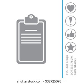 Clipboard or checklist icon