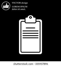 Clipboard or checklist icon