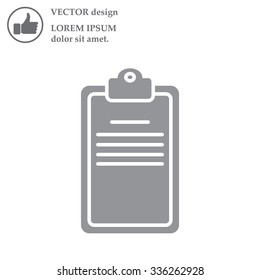 Clipboard or checklist icon