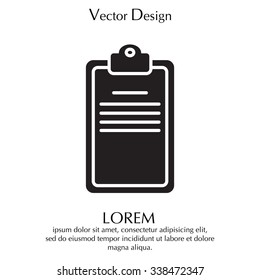Clipboard or checklist icon
