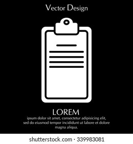 Clipboard or checklist icon