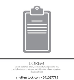 Clipboard or checklist icon