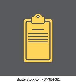 Clipboard or checklist icon