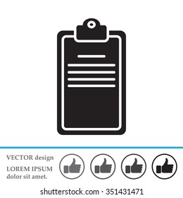 Clipboard or checklist icon