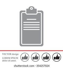 Clipboard or checklist icon