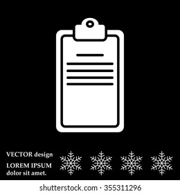 Clipboard or checklist icon