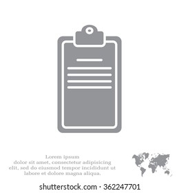 Clipboard or checklist icon