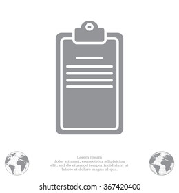 Clipboard or checklist icon