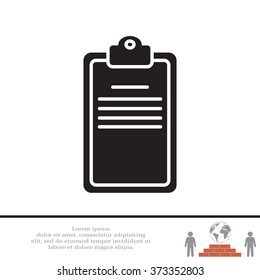 Clipboard or checklist icon