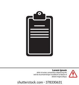 Clipboard or checklist icon