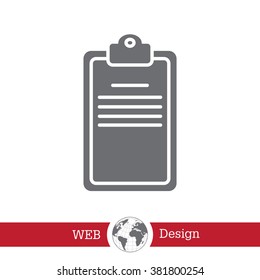 Clipboard or checklist icon