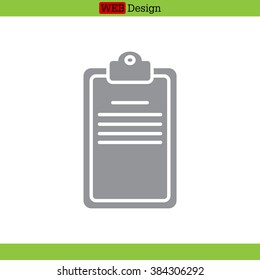 Clipboard or checklist icon