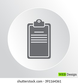 Clipboard or checklist icon