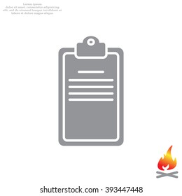 Clipboard or checklist icon