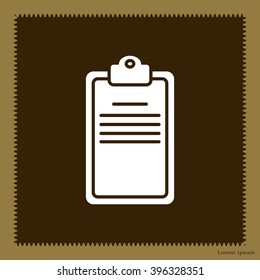 Clipboard or checklist icon