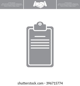 Clipboard or checklist icon