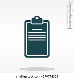 Clipboard or checklist icon